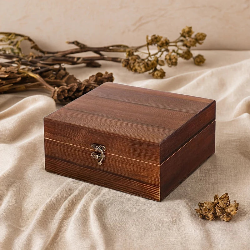 Whiskey Stones Gift Set with 8 granite chilling cubes in wooden box - premium barware gift - wooden box