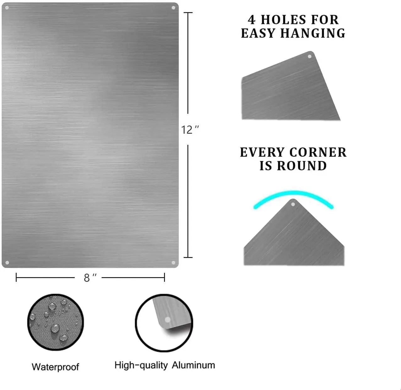 Poker Hand Rankings Metal Sign showing all Texas Hold'em poker hands from Royal Flush to High Card - vintage tin sign for game room decor - dimensions